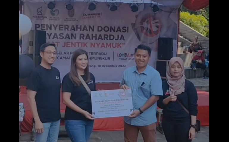 Yayasan Rahardja Bantu Sarana Berantas Jentik Nyamuk di Kecamatan Gajahmungkur Semarang