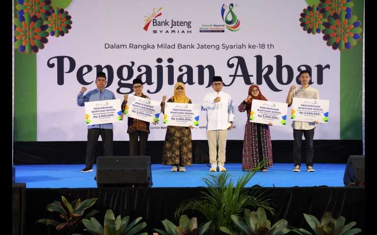 Bank Jateng Syariah Perkuat Sinergi Umat dan Ekonomi Syariah di Milad ke-18