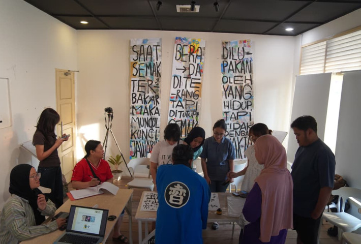 Monumen Ingatan Gelar Workshop Kaligrafi Mandarin, Kenalkan Aksara Han Tradisional di Semarang