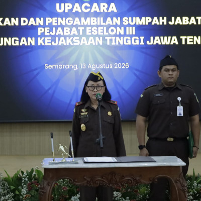 Wakajati Jateng Waito Minta Kajari Adaptif, Berani Tangani Korupsi dan Jaga Stabilitas Daerah