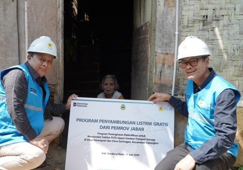 Dukung Pemerataan Energi di Jawa Barat, Pemprov Jabar bersama PLN Hadirkan Sambungan Listrik Gratis bagi Masyarakat di Sekitar Proyek PLTA Upper Cisokan