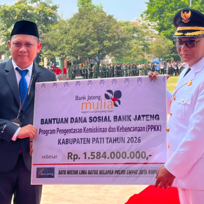 Wujud Kepedulian Sosial, Bank Jateng Cabang Koordinator Pati Serahkan Bantuan CSR Rp1,584 Miliar kepada Pemkab Pati