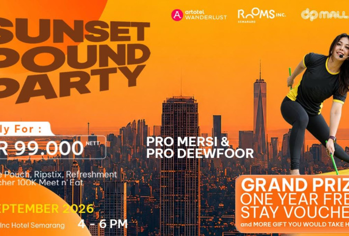 Rooms Inc Semarang Padukan Pound Fit, Zumba dan DJ di Sunset Pound Party
