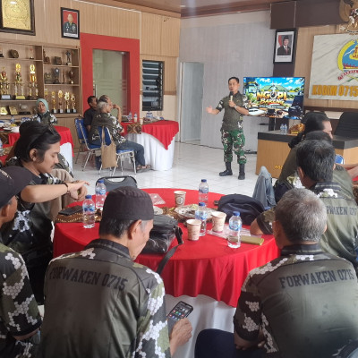 Jaga Kondusivitas Wilayah, Kodim 0715 Kendal Ajak Ngopi Bareng Wartawan Kendal