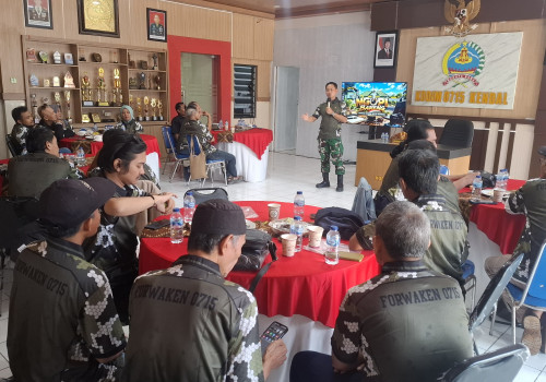 Jaga Kondusivitas Wilayah, Kodim 0715 Kendal Ajak Ngopi Bareng Wartawan Kendal