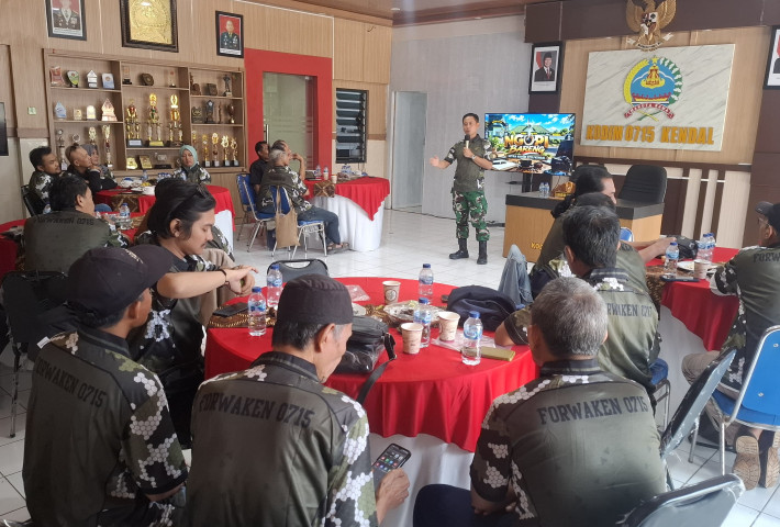 Jaga Kondusivitas Wilayah, Kodim 0715 Kendal Ajak Ngopi Bareng Wartawan Kendal