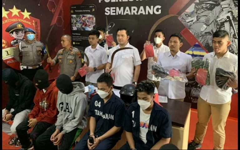 Polrestabes Semarang Tetapkan 5 Tersangka, Tawuran SMK di Semarang