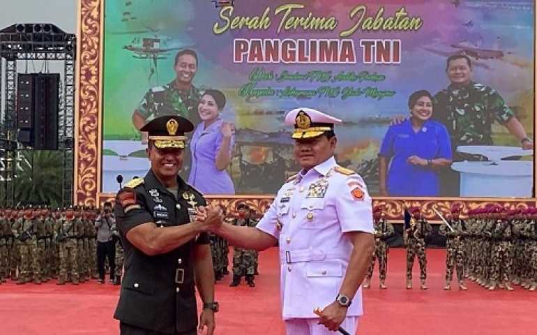 Jenderal Andika Perkasa Resmi Serahkan Jabatan Panglima TNI ke Laksamana Yudo Margono
