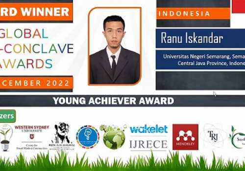 Dosen Unnes Raih Penghargaan Kategori Anak Muda Berprestasi Tingkat Internasional