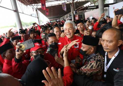Dukungan, Teriakan Menggema Kader PDIP Ganjar Jadi Presiden