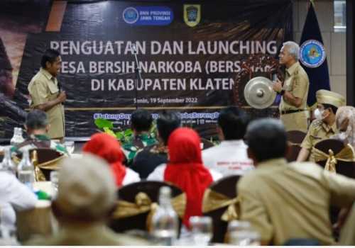 Ganjar Pranowo launching Program Desa Bersih Narkoba, Demi Menciptakan Lingkungan yang Aman