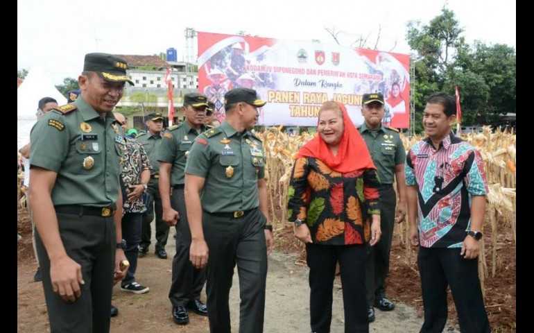 Panen Jagung Bersama, Pemkot Semarang Harap Petani Aktifkan Kembali Lahan Tidur Untuk Tingkatkan Produktivitas