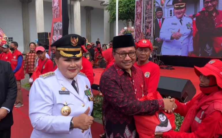 Keren, Ada Pembagian Sembako di Acara Pelantikan Wali Kota Semarang Hevearita