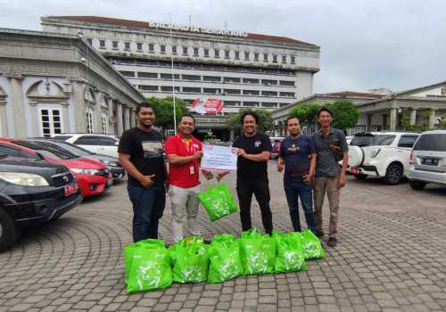 Peringati HPN 2023, Jurnalis FC Gelar Aksi Peduli Bersama Alfamart