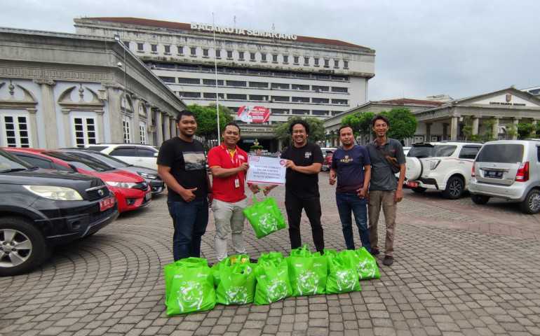 Peringati HPN 2023, Jurnalis FC Gelar Aksi Peduli Bersama Alfamart