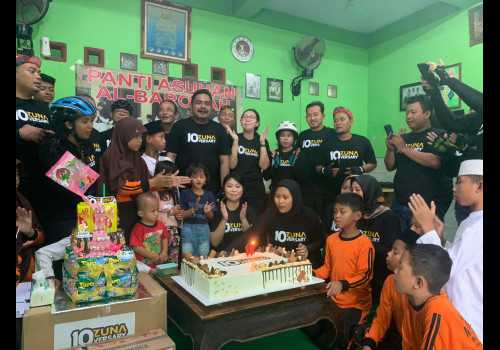 Anniversary ke-10, Zuna Gloves Berbagai ke Sepuluh Panti di Semarang
