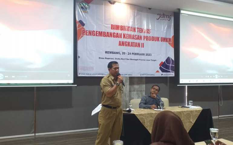Dinkop UKM Jateng Kembali Gelar Bimtek Pengembangan Desain Kemasan di Rembang, Tingkatkan Minat Pembeli