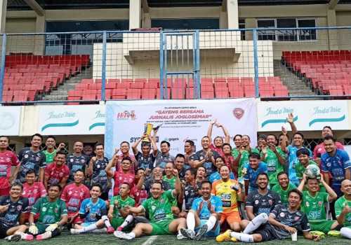 Sukseskan HPN 2023, Jurnalis FC Semarang Gelar Laga Sepak Bola Persahabatan Antar Jurnalis Joglosemar