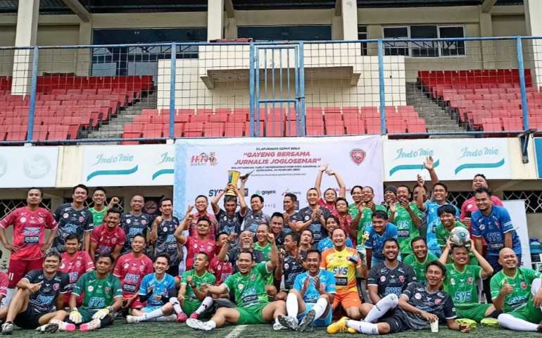 Sukseskan HPN 2023, Jurnalis FC Semarang Gelar Laga Sepak Bola Persahabatan Antar Jurnalis Joglosemar