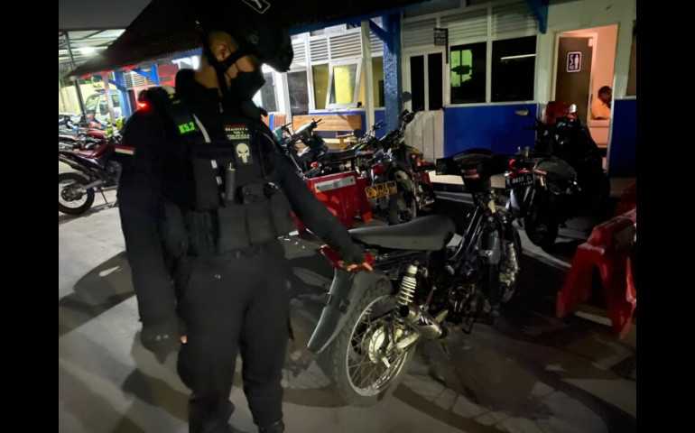 Nekat Gunakan Knalpot Brong, Polres Surakarta Aman Empat Pelaku