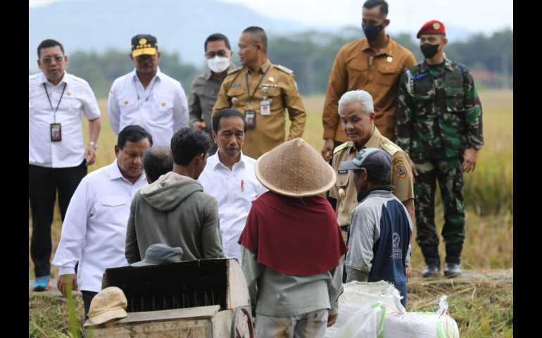 Tinjau Panen Raya di Jateng, Jokowi: Indonesia Siap Jadi Lumbung Pangan Dunia