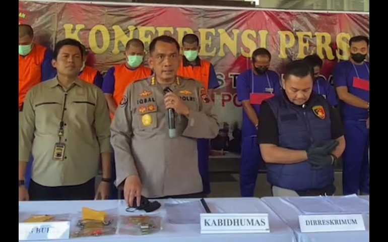 Polda Jateng Berhasil Amankan Komplotan Pencuri Mobil Driver Online Bersenjata Tajam