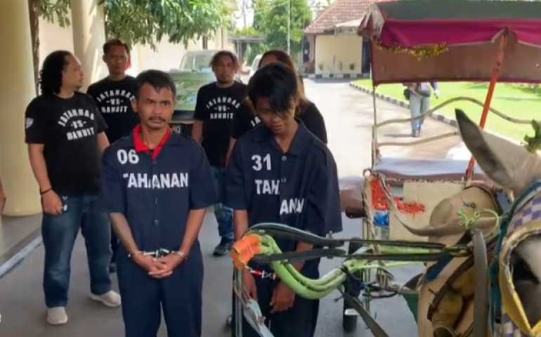 Inisiatif Anaknya Curi Delman, Orang Tua Ikut Ditangkap Polisi