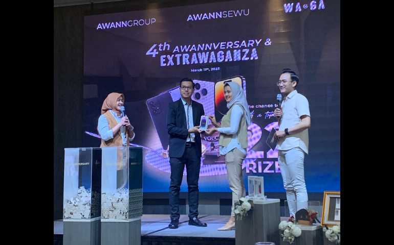 Apresiasi Pelanggan, Awann Group Berikan Berbagai Hadiah di Anniversary ke 4