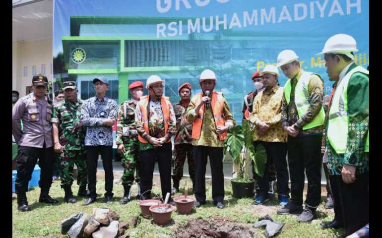 Menko PMK RI Letakkan Batu Pertama RSI Muhammadiyah 2