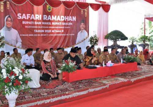 Sambut Lebaran, Bupati Sragen Minta Masyarakat Ajak Saudaranya Belanja dan Wisata di Sragen
