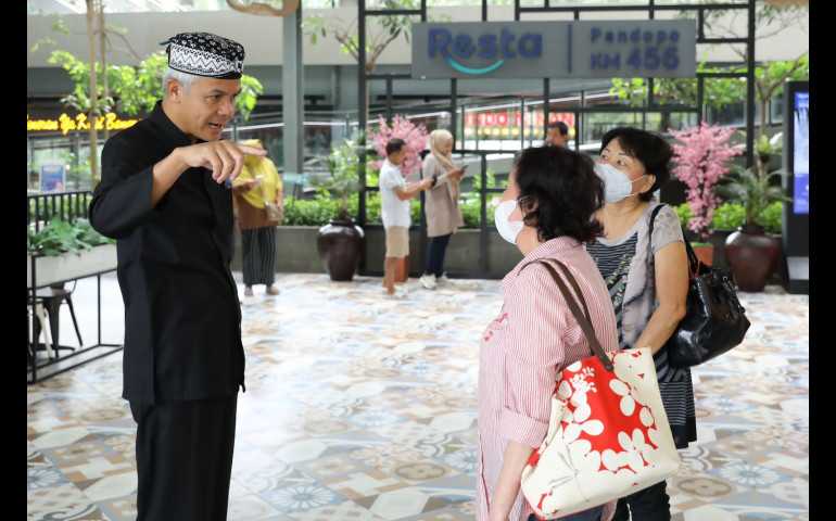 Pesan Ganjar Usai Cek Rest Area ; Kebersihan Tolong Dijaga, Pedagang Jangan Ngepruk!