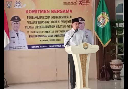 Bupati Dico M. Ganinduto Berkomitmen Pemerintah Kabupaten Kendal Bebas dari Korupsi