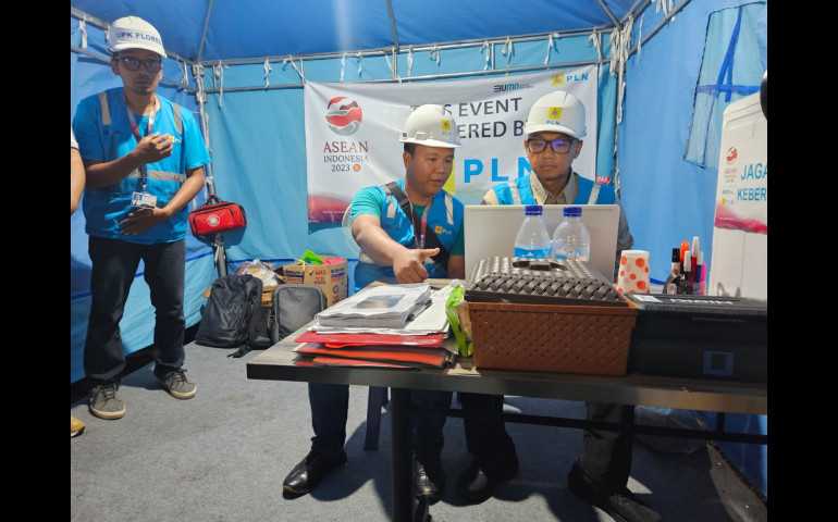 Pompa Semangat Personel, Dirut PLN Spontan Datangi Pos Siaga Kelistrikan di Lokasi-lokasi Penting KTT ASEAN