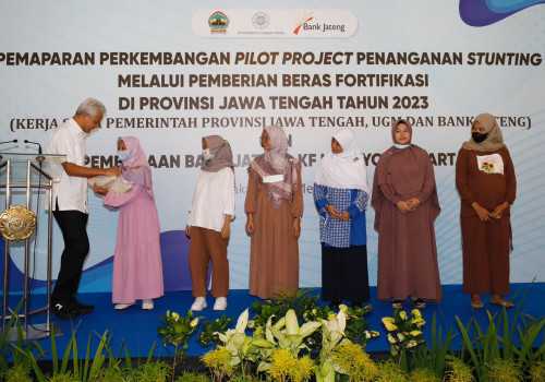 Ganjar Gandeng UGM untuk Menangani Stunting dengan Beras Fortifikasi di 253 Desa di Jateng