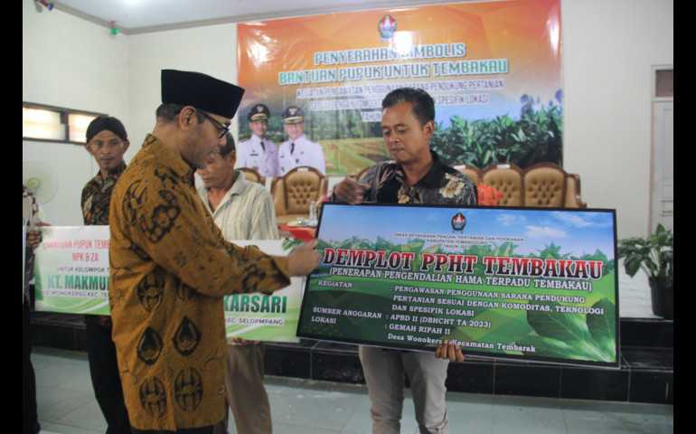 Beri Bantuan Pupuk ke Petani Tembakau Temanggung, Kepala Bidang Hortikultura DKPP: Pemerintah Harus Ikut Berperan