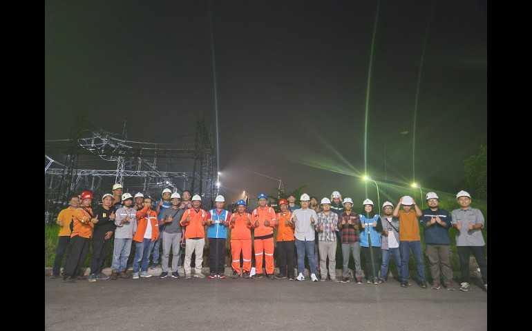 PLN Rampungkan Sekaligus Dua Jalur Transmisi, Sistem Kelistrikan KCJB Semakin Siap