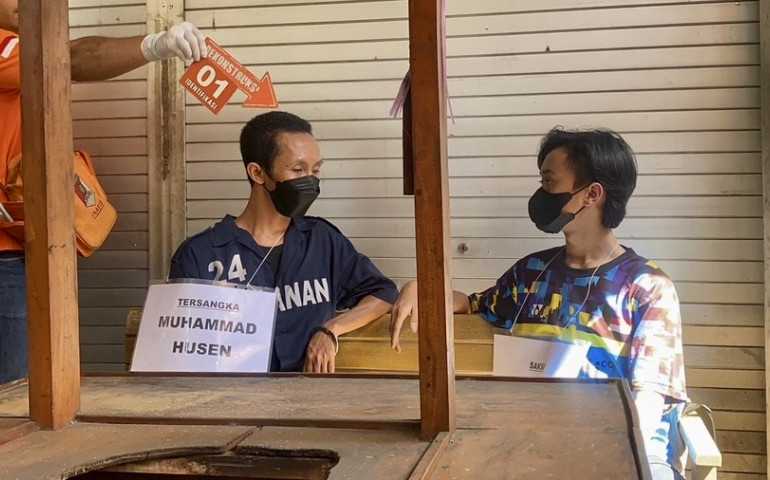 Pembunuhan Dicor Semarang, Pelaku dan Saksi Lakukan Rekonstruksi 102 Adegan