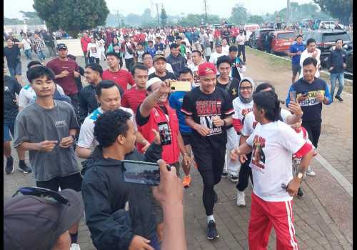 Lari Bareng Warga Bogor, Ganjar; Ayo Olahraga Agar Sehat Badan Sehat Pikiran