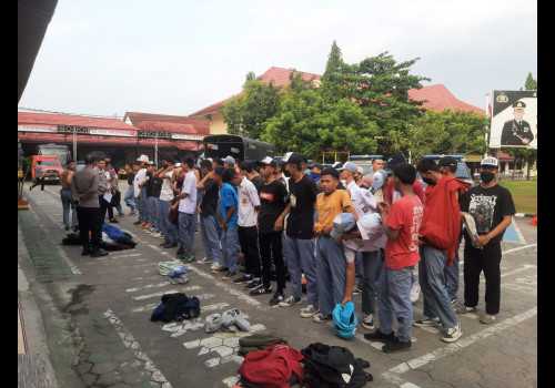 Aksi Tawuran Berhasil di Cegah, Polres Kendal Amankan Sebanyak 48 Pelajar