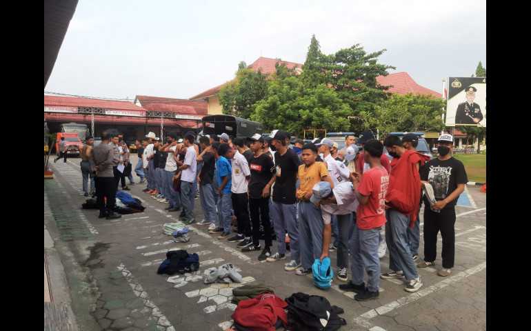 Aksi Tawuran Berhasil di Cegah, Polres Kendal Amankan Sebanyak 48 Pelajar
