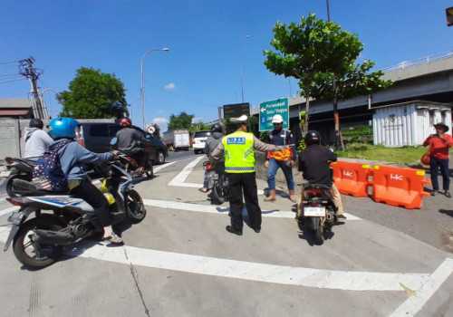 Pembangunan Tol Semarang-Demak, Rekayasa Lalu Lintas di Jembatan Kaligawe Mulai Diberlakukan