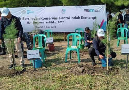 Peringati Hari Lingkungan Hidup 2023, PLN UIP JBT Salurkan bantuan 10.000 Pohon ke Pantai Indah Kemangi Kendal
