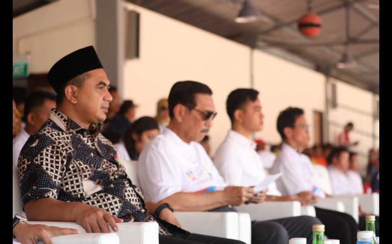 Kejurnas Atletik, Wagub Ingatkan di Lapangan Lawan di Luar Teman