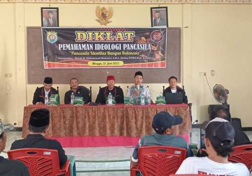 Tanamkan Jiwa NKRI, Ormas Kelabang Hitam Kendal Gelar Diklat Pemahaman Idiologi Pancasila