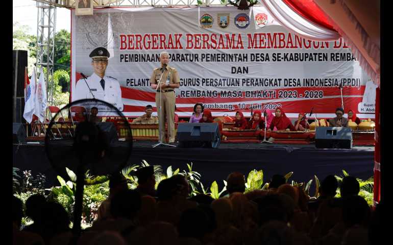 Pesan Ganjar ke Aparatur Pemdes di Rembang: Jangan Korupsi, Jangan Ada Pungli