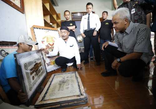 Produk Pengrajin Lukis Kulit Sukoharjo Pernah Tembus Ekspor