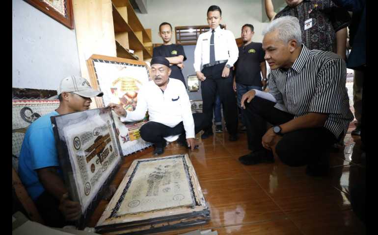 Produk Pengrajin Lukis Kulit Sukoharjo Pernah Tembus Ekspor