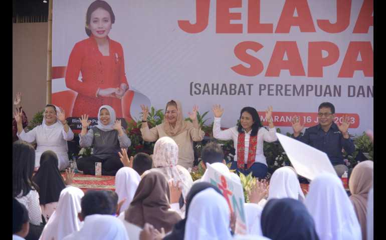Menteri PPPA dan Wali Kota Semarang Serap Aspirasi Anak-anak Lewat Jelajah Sapa