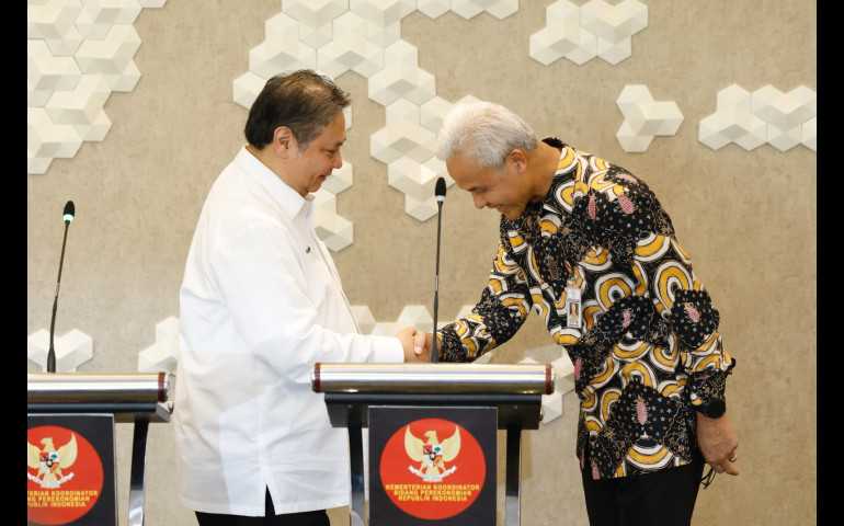 Hadiri Rakor PSN, Ganjar Minta Proyek Tol Semarang Demak Dipercepat