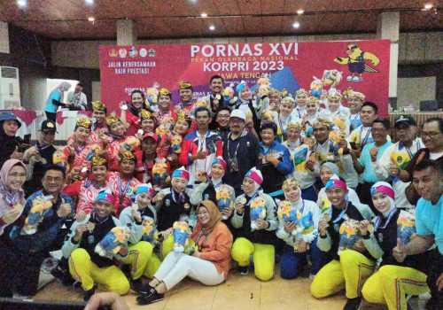 Provinsi Jawa Timur Berhasil Raih Juara Cabor Senam pada PORNAS XVI KOPRI 2023